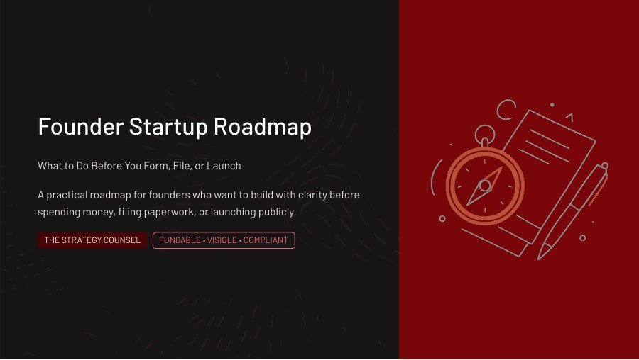 Founder Startup Roadmap workshop cover