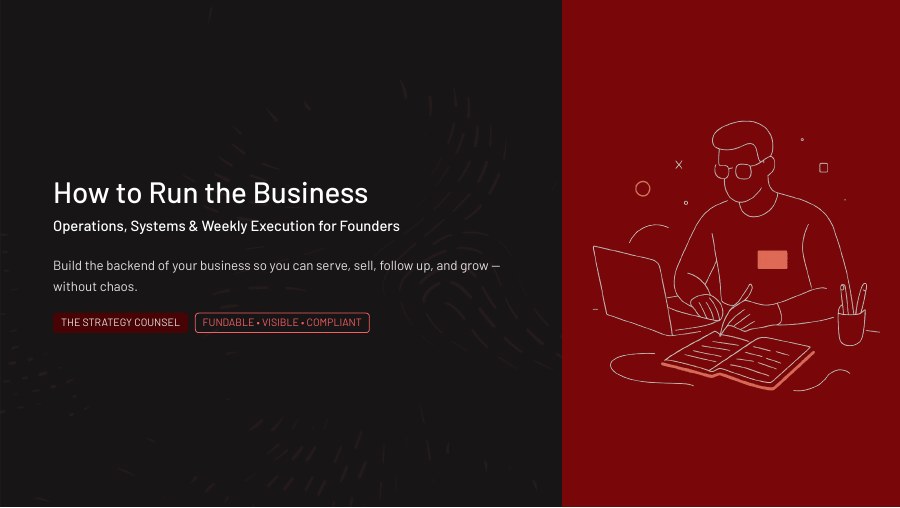 How to Run the Business workshop cover