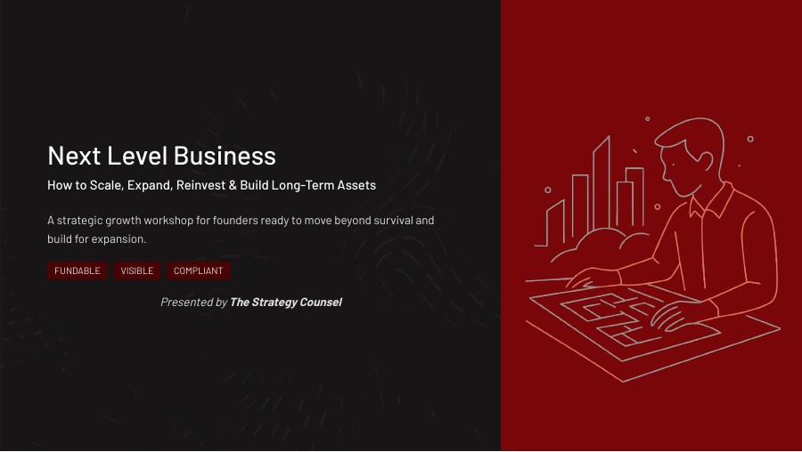 Next Level Business workshop cover