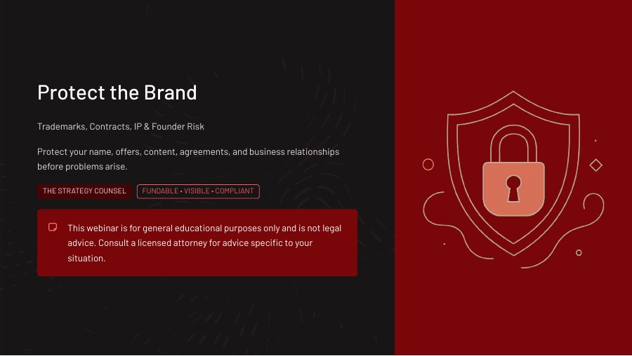 Protect the Brand workshop cover