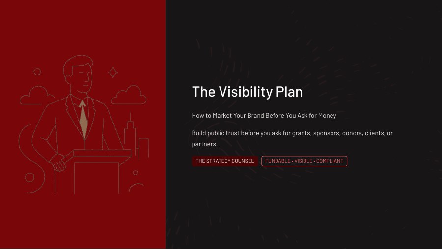 The Visibility Plan workshop cover